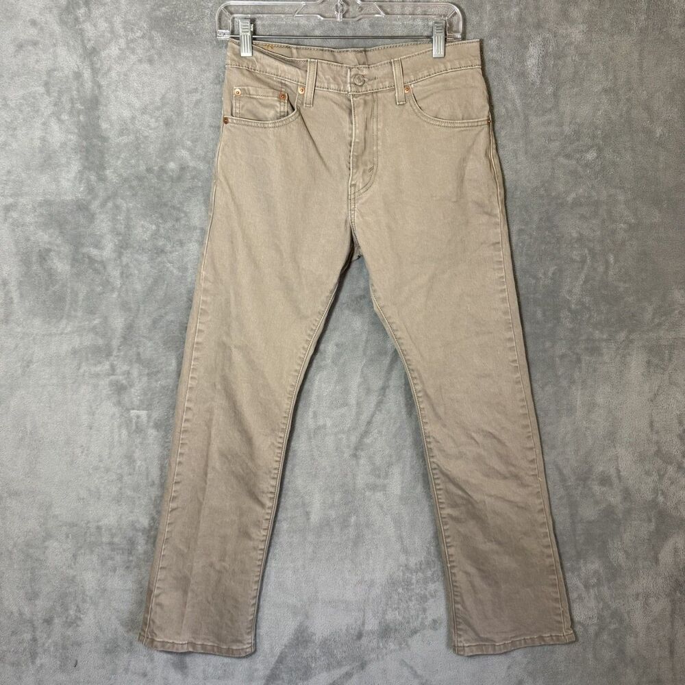 Levi's 517 Men's Beige Bootcut Jeans W29 L30 (Inseam 28.5) Denim Pants Tan Chino